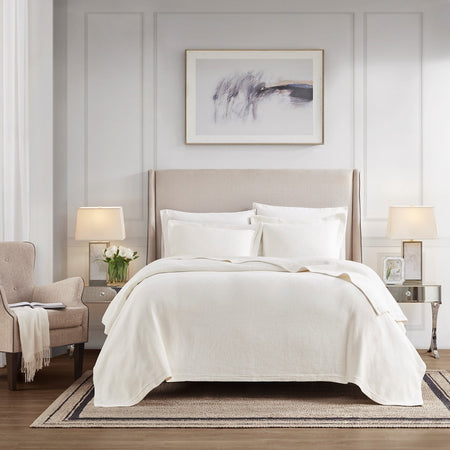 Croscill Home Fiore 3 Piece Coverlet Set - Marshmallow  - King Size / Cal King Size Shop Online & Save - ExpressHomeDirect.com