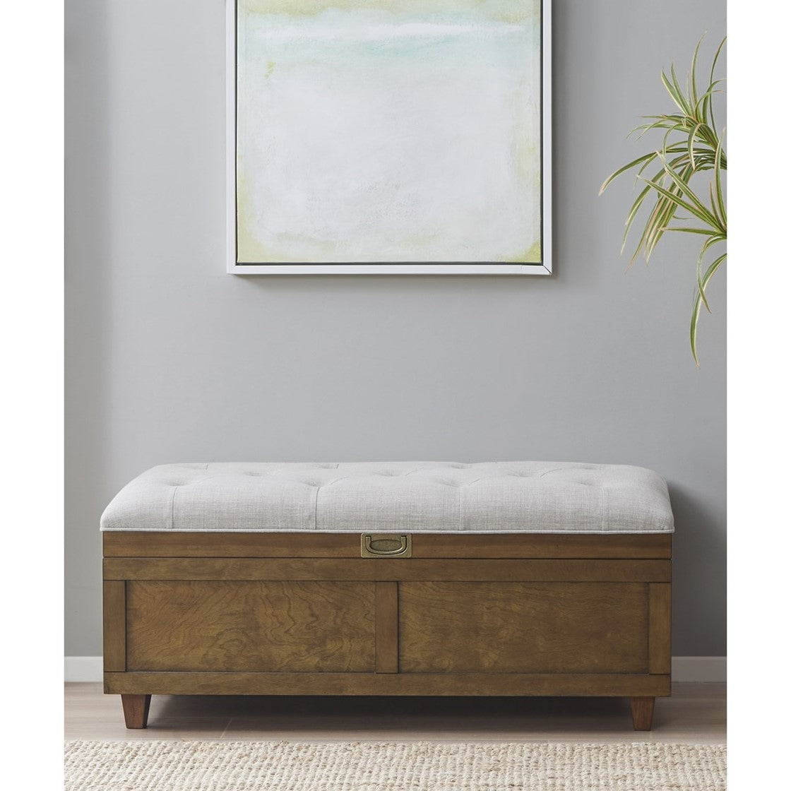 Madison Park Klara Wood and Upholstered Soft Close Storage Bench - Brown / Tan  Shop Online & Save - ExpressHomeDirect.com