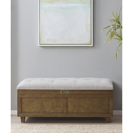 Madison Park Klara Wood and Upholstered Soft Close Storage Bench - Brown / Tan  Shop Online & Save - ExpressHomeDirect.com