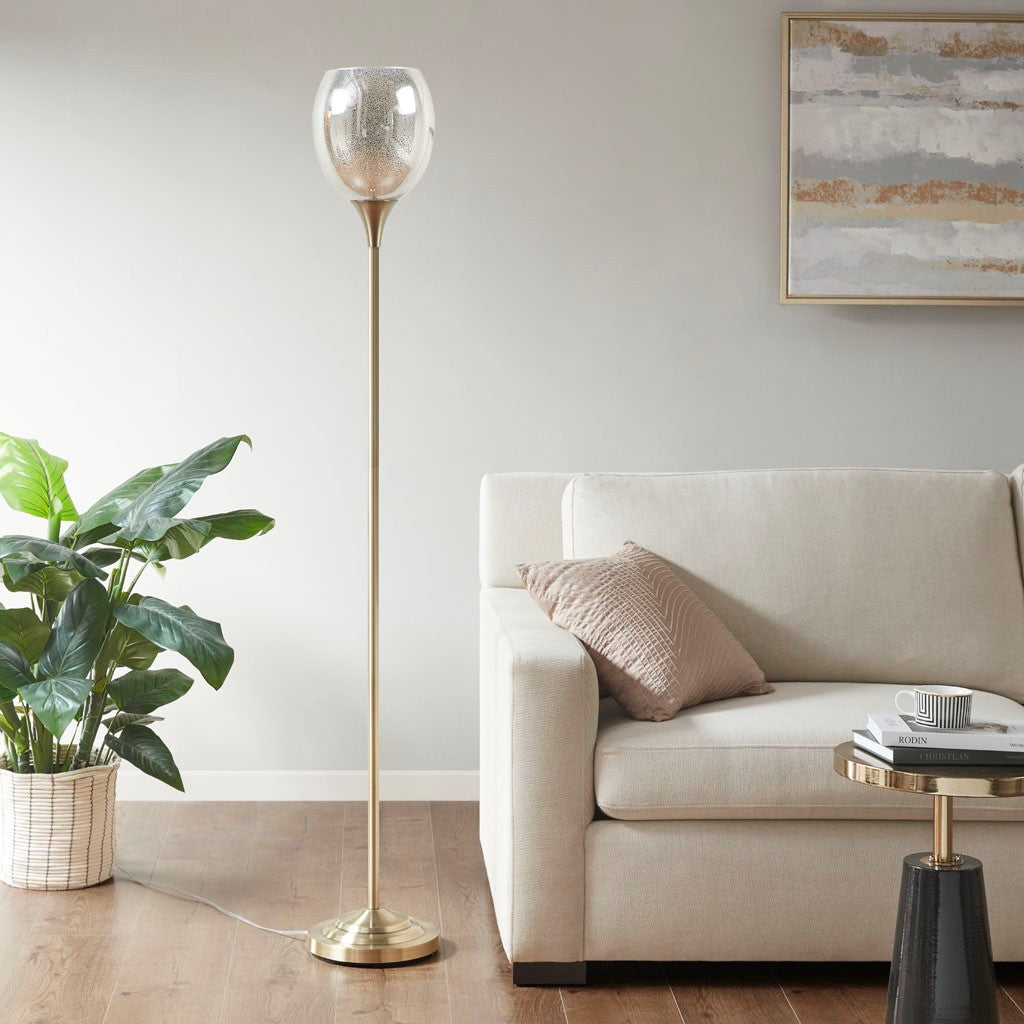Hampton Hill Bellow Uplight Floor Lamp with Mercury Glass Shade - Antique Brass  Shop Online & Save - ExpressHomeDirect.com